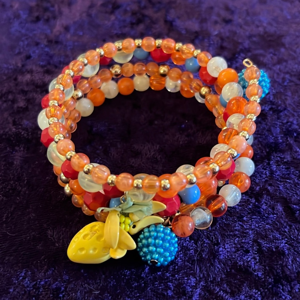 Tropical Themed Wire Bracelet